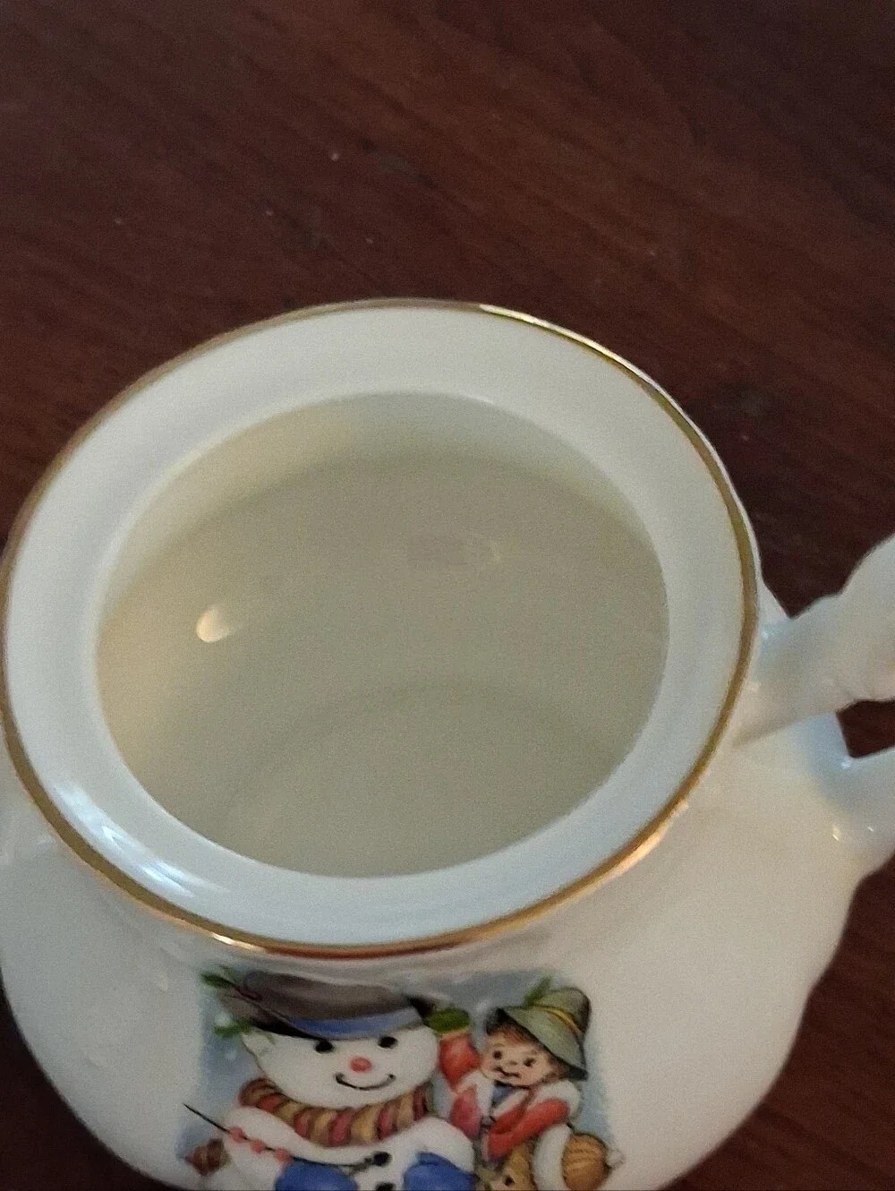 Miniature Teapot By Leonardo Canziani England Bone China Christmas Scenes